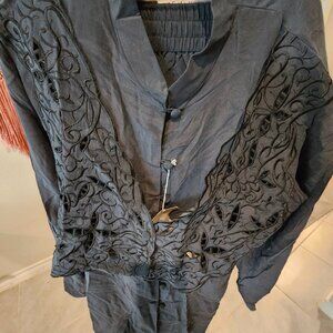 Vintage Rhoda Lynne Silk Matching Set